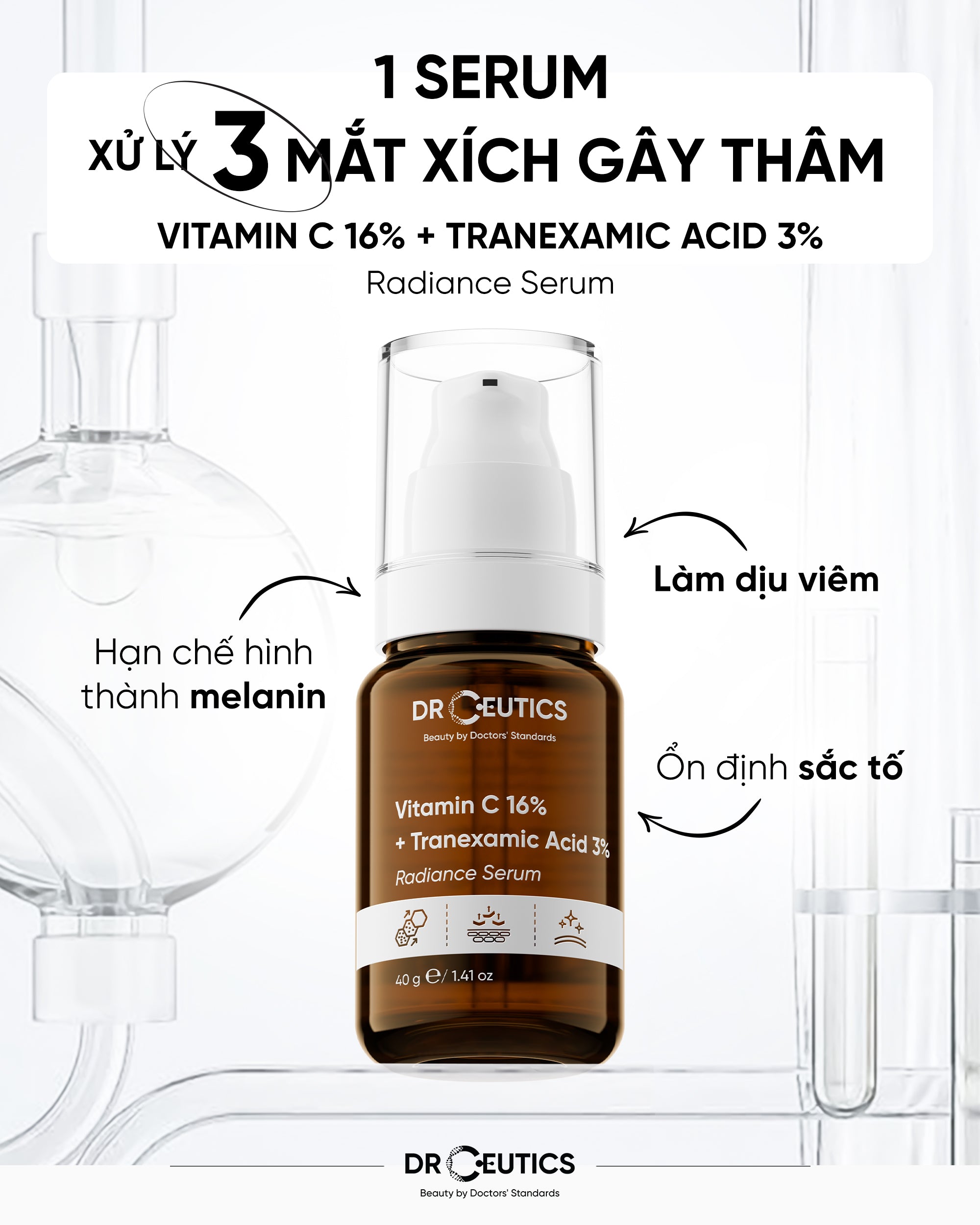 Vitamin C 16_ + Tranexamic Acid 3_ Radiance Serum 40g