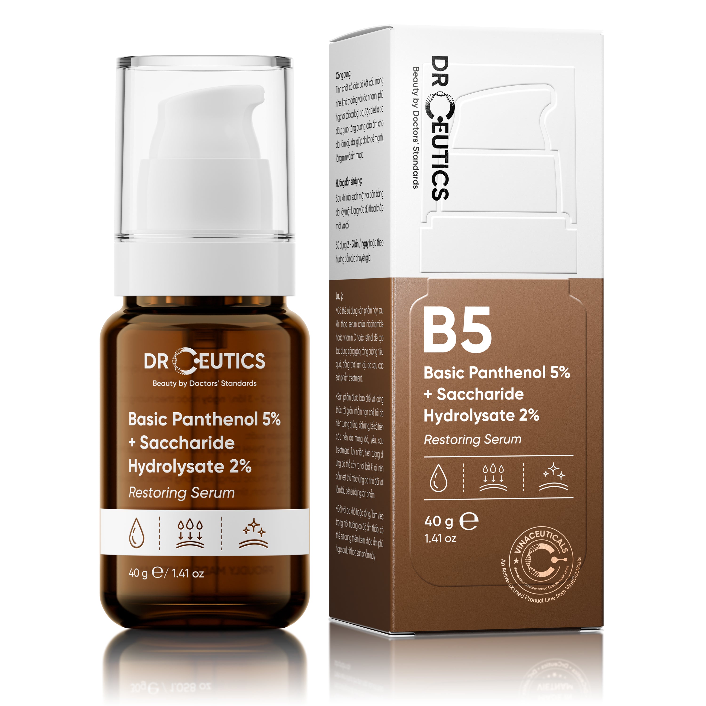 Basic Panthenol 5_ + Saccharide Hydrolysate 2_ Restoring Serum 40g
