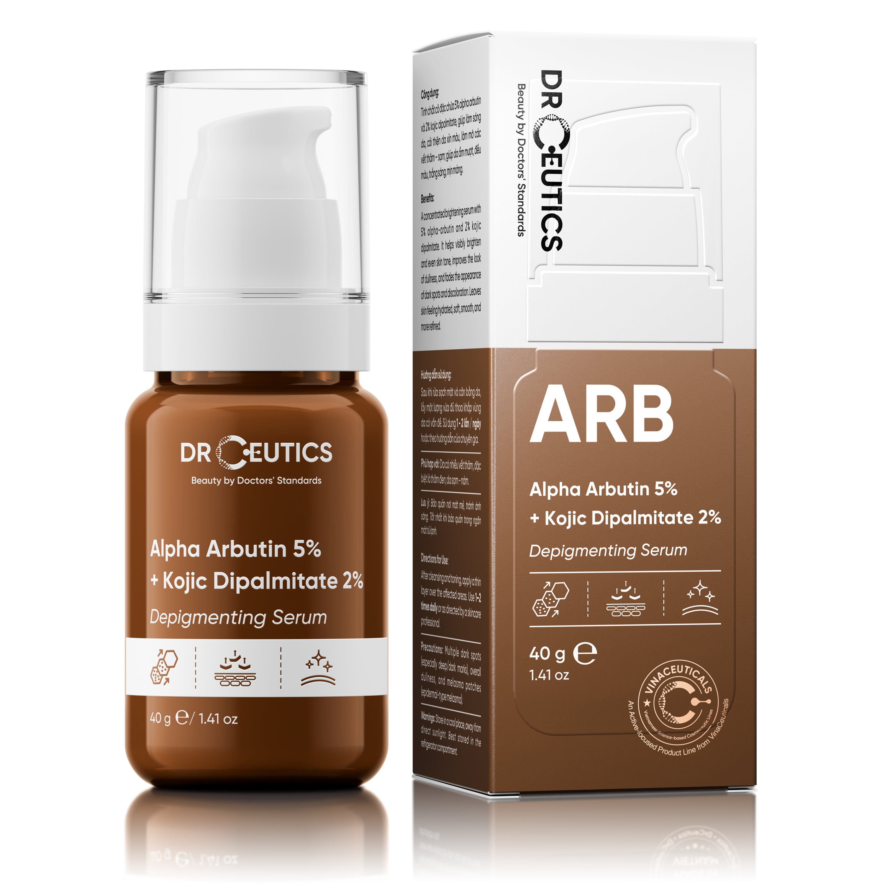 Alpha Arbutin 5_ + Kojic Dipalmitate 2_ Depigmenting Serum 40g